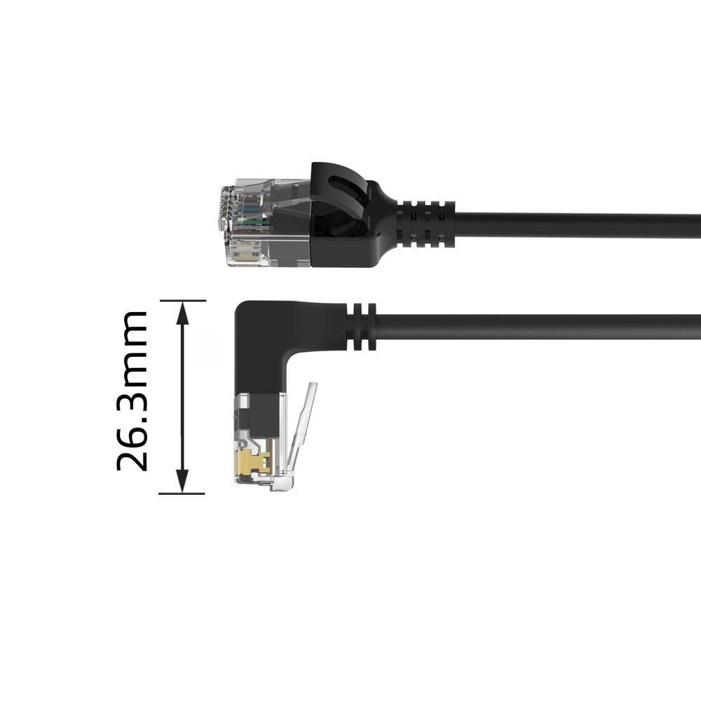 ACT CAT6A U-UTP Patch Cable 2m Black