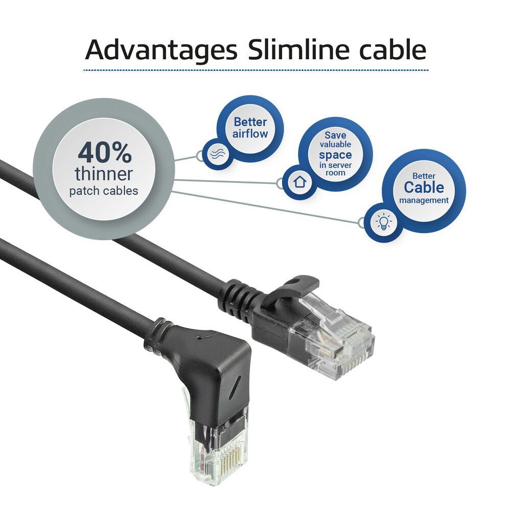 ACT CAT6A U-UTP Patch Cable 1,5m Black