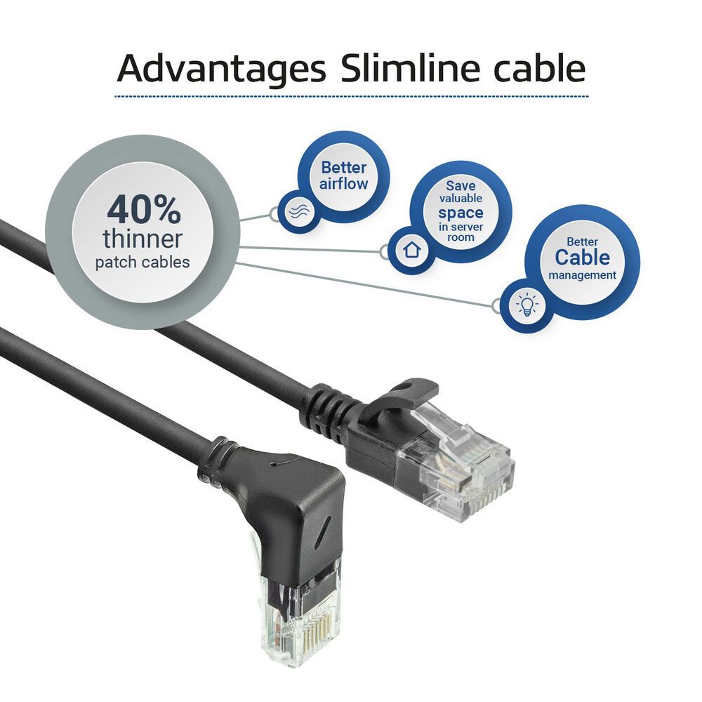 ACT CAT6A U-UTP Patch Cable 1m Black