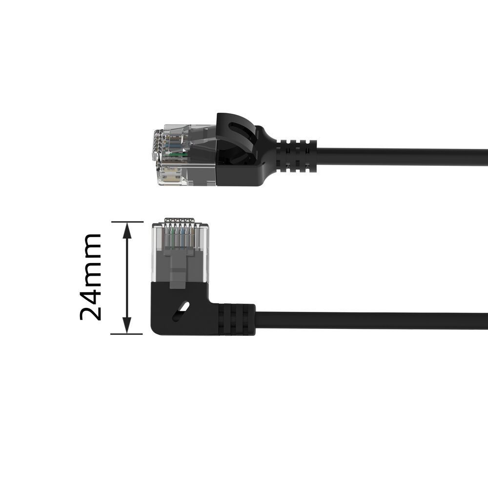 ACT CAT6A U-UTP Patch Cable 0,5m Black