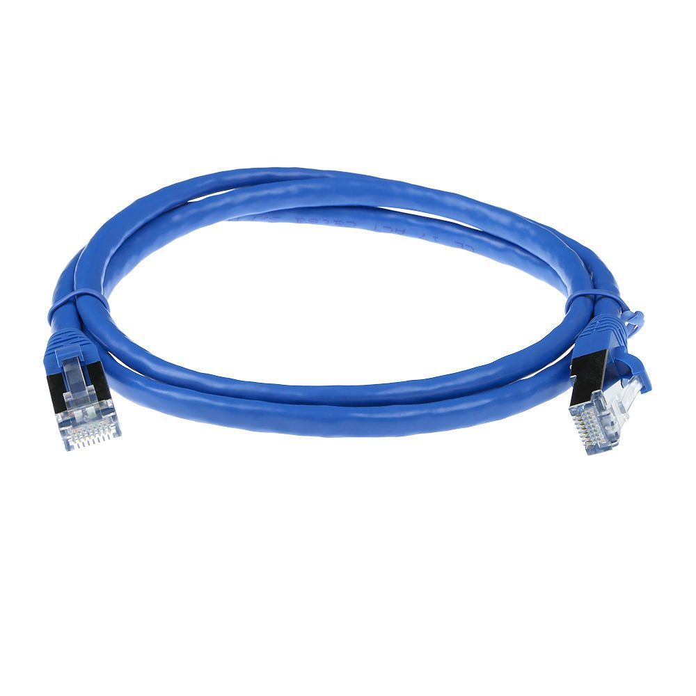 ACT CAT6A S-FTP Patch Cable 0,5m Blue