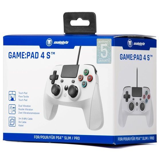 snakebyte Game:Pad 4 S USB Gamepad Grey