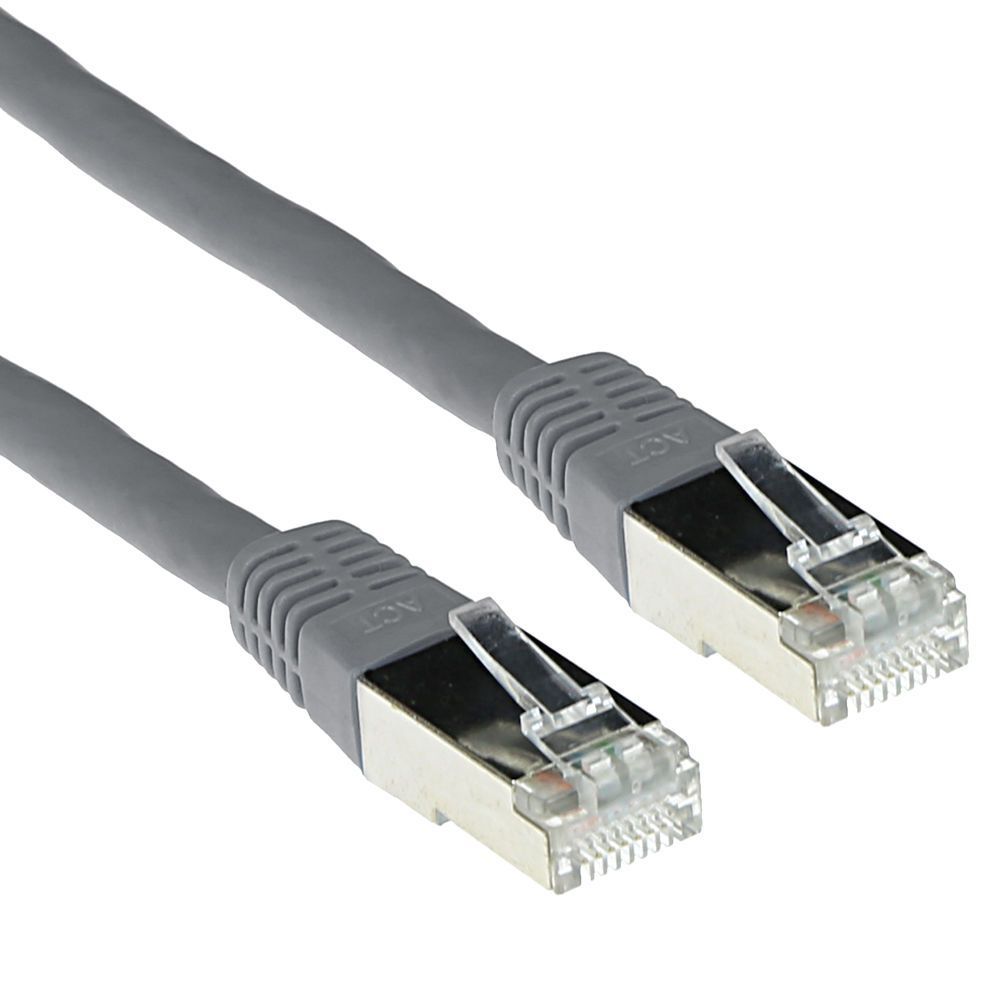 ACT CAT6A S-FTP Patch Cable 0,5m Grey