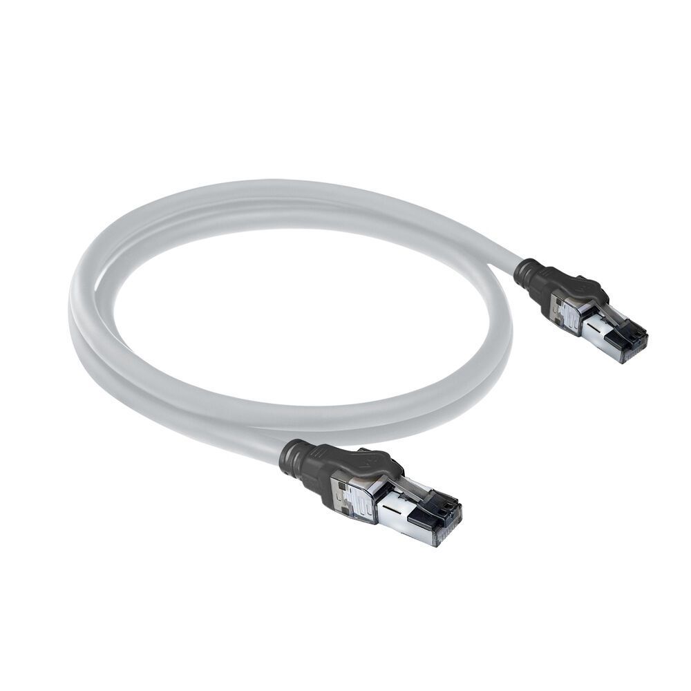 ACT CAT6A S-FTP Patch Cable 1m Grey