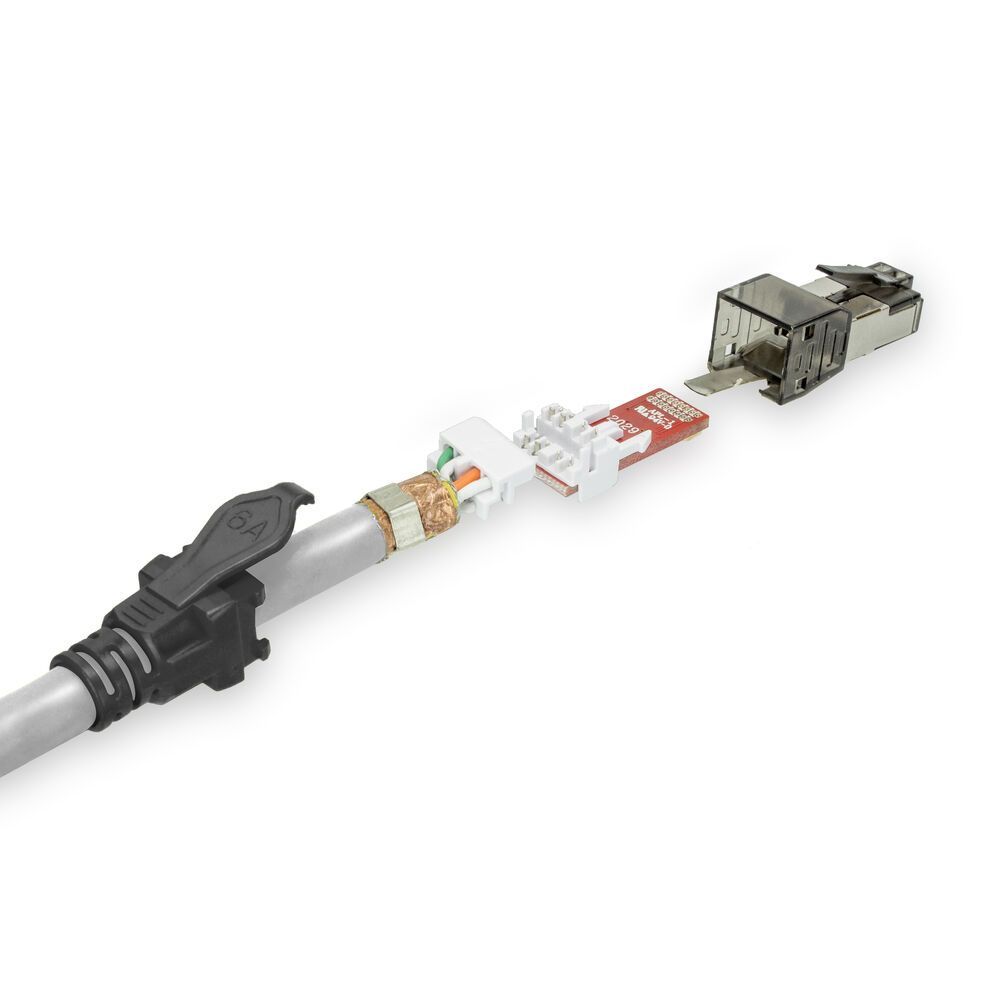 ACT CAT6A S-FTP Patch Cable 1m Grey