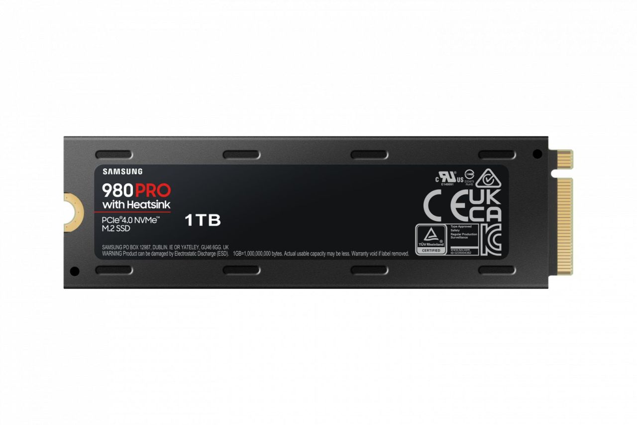 Samsung 1TB M.2 2280 NVMe 980 Pro with Heatskin