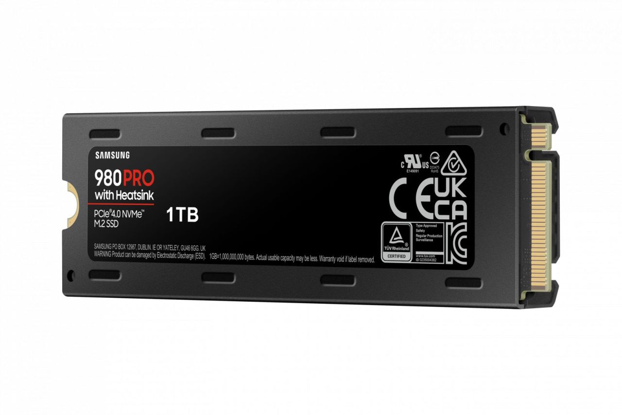 Samsung 1TB M.2 2280 NVMe 980 Pro with Heatskin