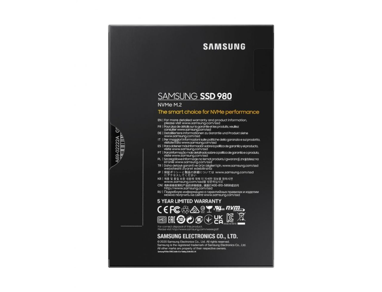 Samsung 1TB M.2 2280 NVMe 980 Basic