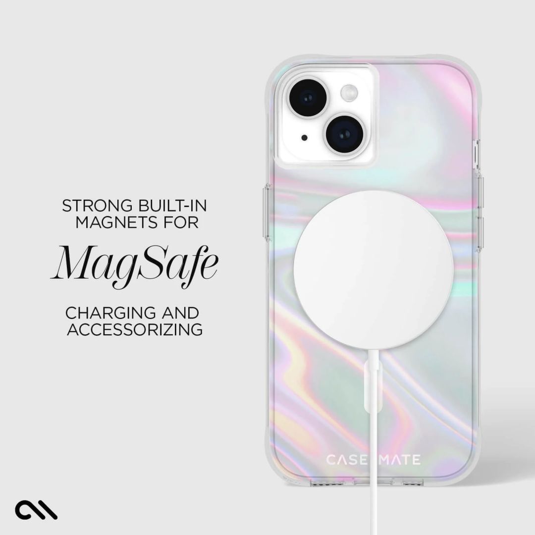 Case-Mate iPhone 15 case Soap Bubble MagSafe