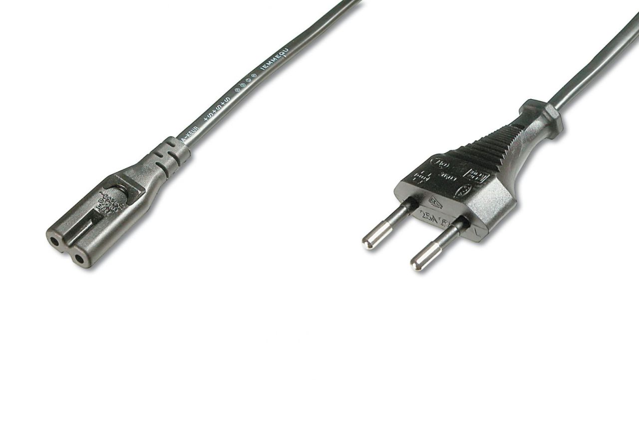 Assmann Power Cord, Euro - C7 1,8m Black