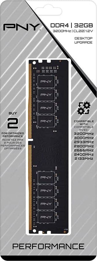 PNY 32GB DDR4 3200MHz Performance Black