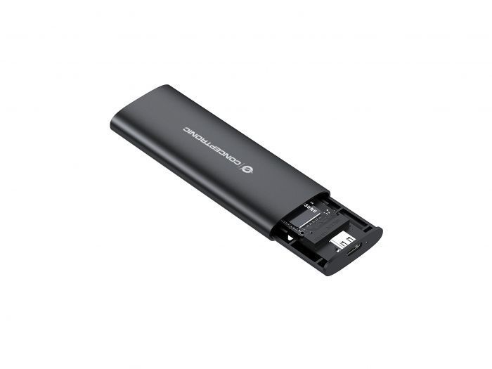 Conceptronic M.2 SATA/NVMe SSD Enclosure USB 3.2 Gen 2 Dual Protocol