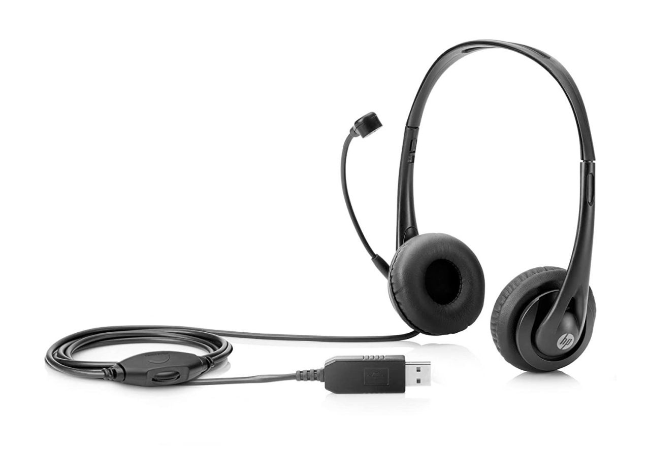 HP G2 Stereo USB Headset Black