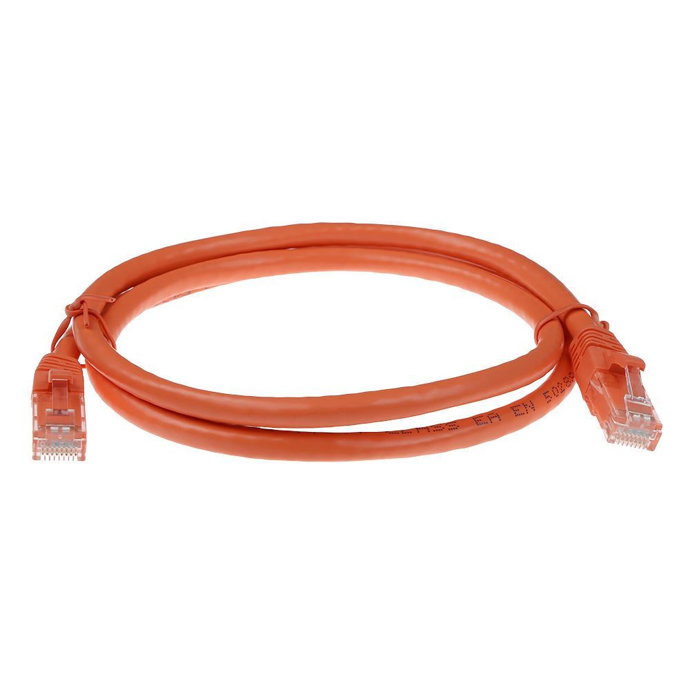 ACT CAT6A U-UTP Patch Cable 0,5m Orange