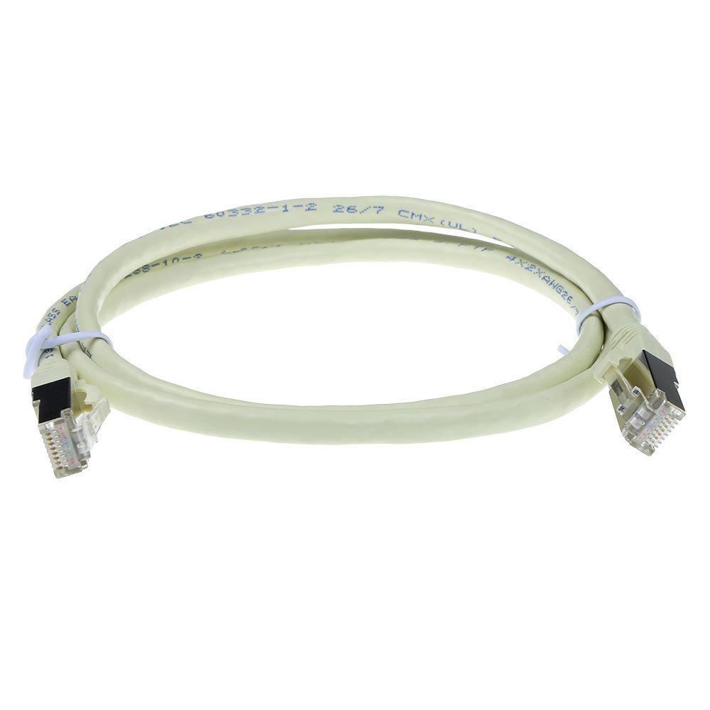 ACT CAT6A S-FTP Patch Cable 0,25m Ivory