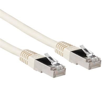 ACT CAT6A S-FTP Patch Cable 0,5m Ivory