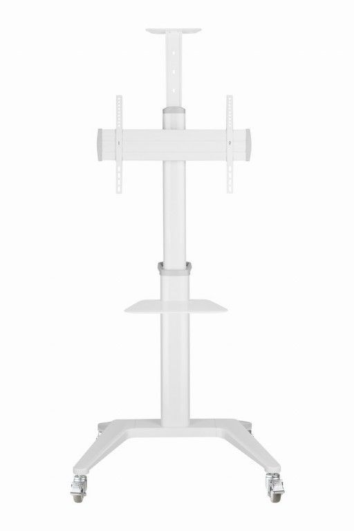 Gembird TVS-70T-02-W Aluminum TV floor stand with caster wheels 37"-70" White