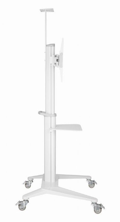 Gembird TVS-70T-02-W Aluminum TV floor stand with caster wheels 37"-70" White