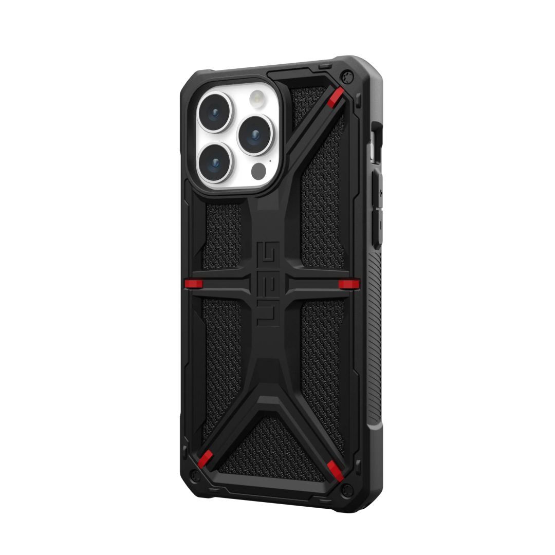 UAG Monarch case for iPhone 15 Pro Max Kevlar Black