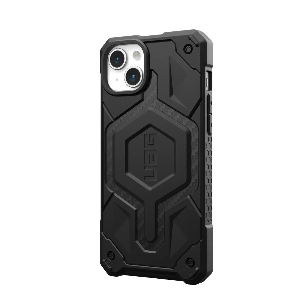 UAG Monarch Pro case for MagSafe iPhone 15 Plus Carbon Fiber