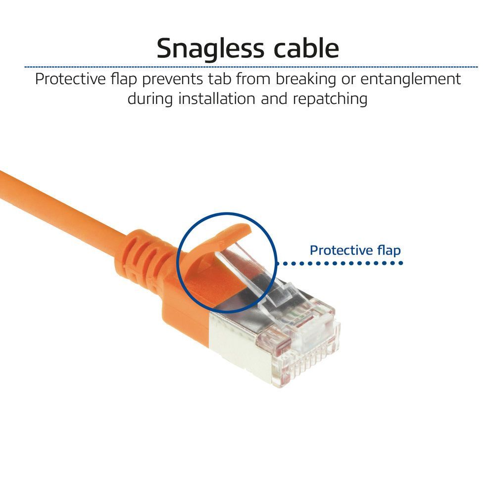 ACT CAT6A U-FTP Patch Cable 10m Orange