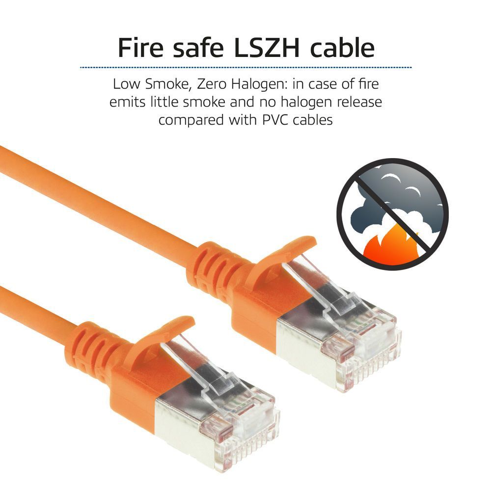 ACT CAT6A U-FTP Patch Cable 10m Orange