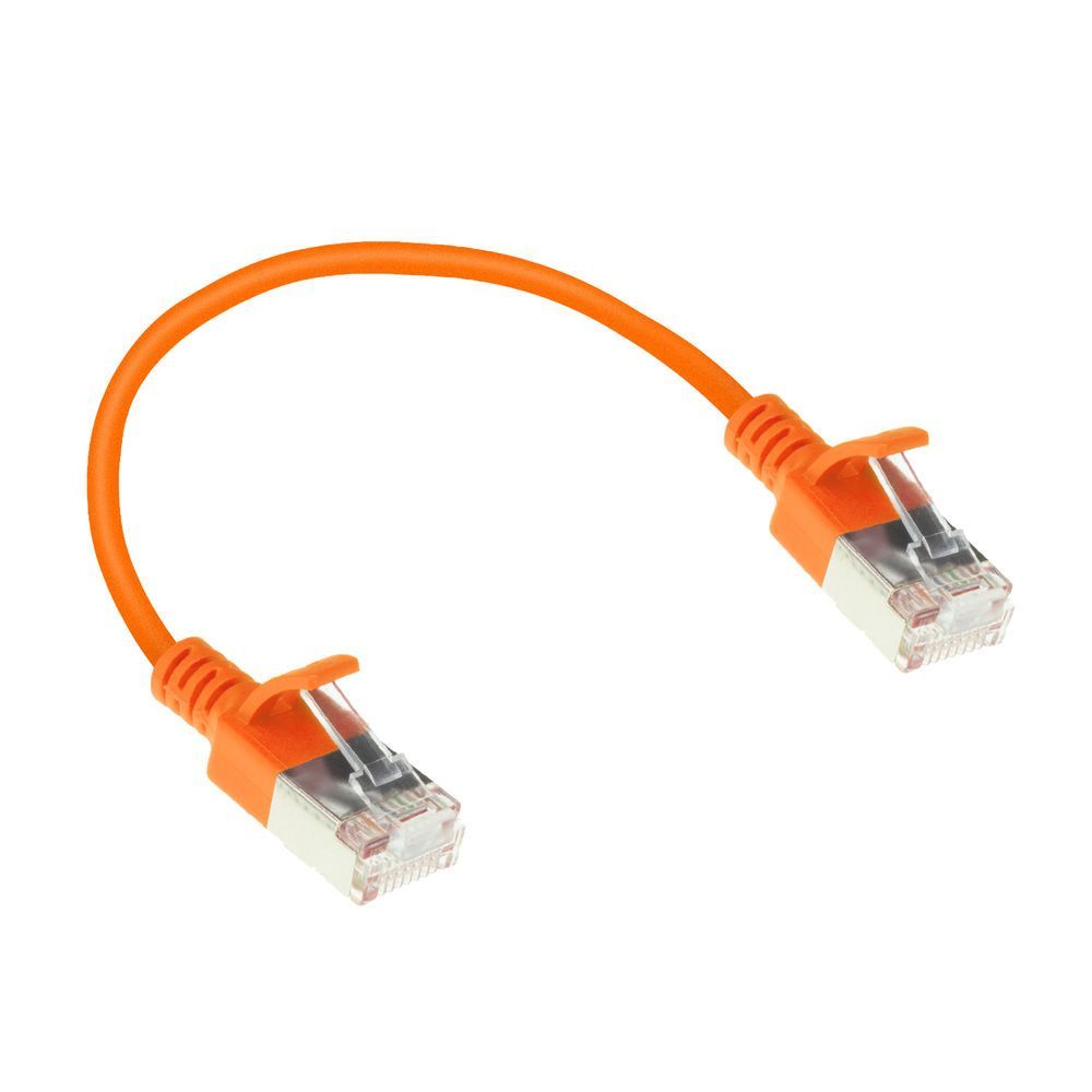 ACT CAT6A U-FTP Patch Cable 0,25m Orange