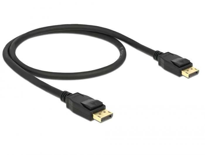 DeLock Displayport 1.2 male > Displayport male 4K 60 Hz 0.5m Cable