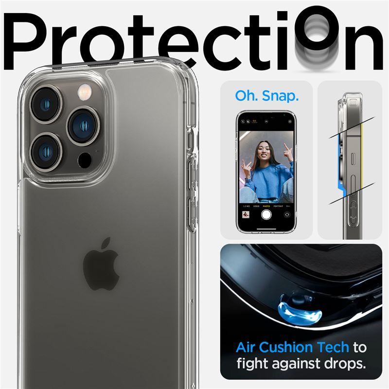 Spigen Ultra Hybrid, frost clear - iPhone 14 Pro