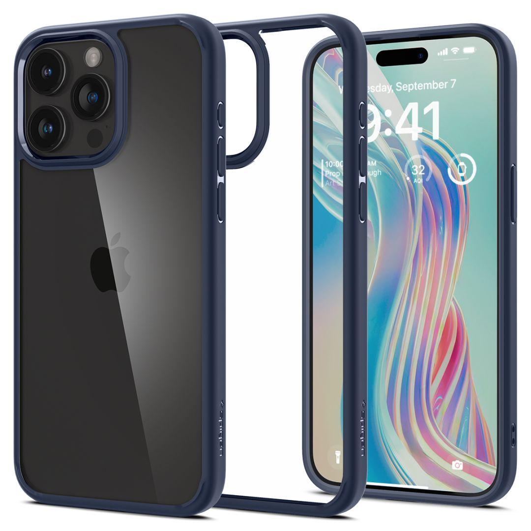 Spigen iPhone 15 Pro Max Case Ultra Hybrid Navy Blue