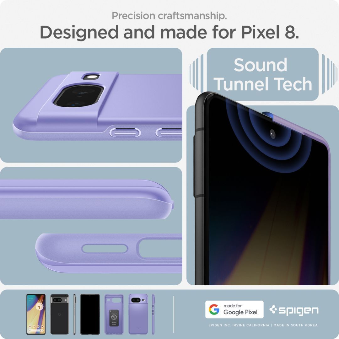 Spigen Google Pixel 8 Thin Fit Awesome Violet