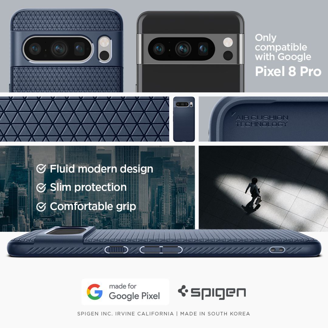 Spigen Google Pixel 8 Pro Liquid Air Navy Blue