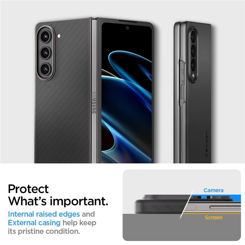 Spigen Air Skin Pro, black - Samsung Galaxy Z Fold5