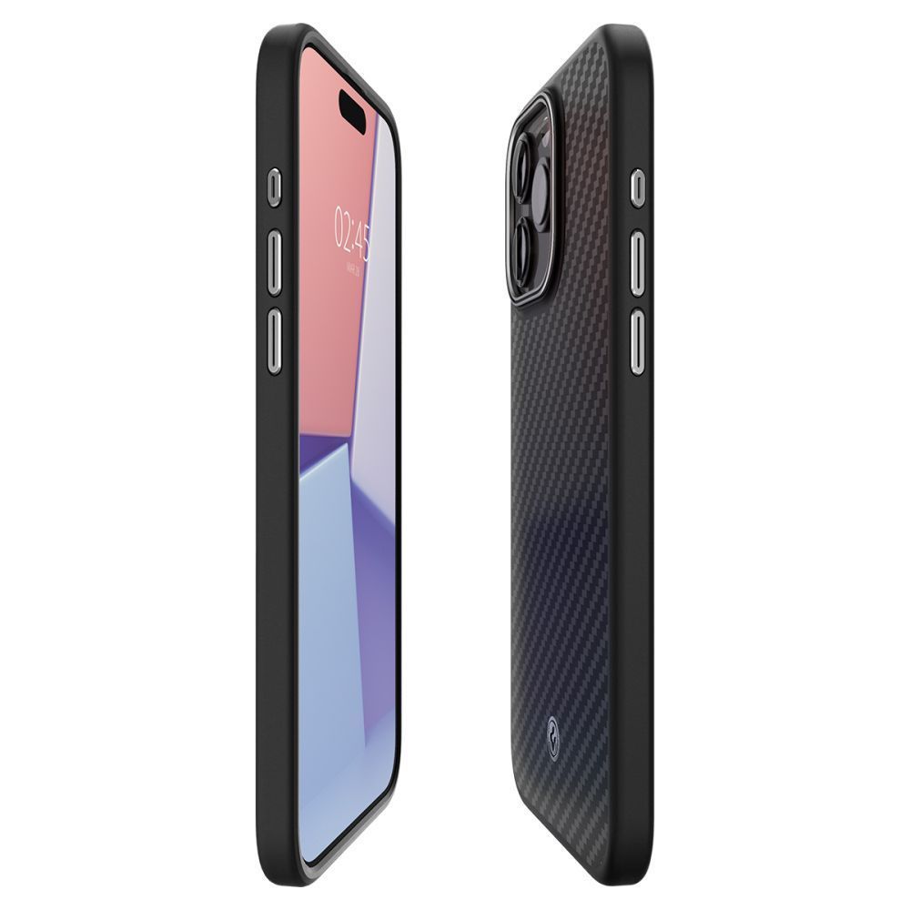 Spigen Enzo Aramid for iPhone 15 Pro Max Matte Black