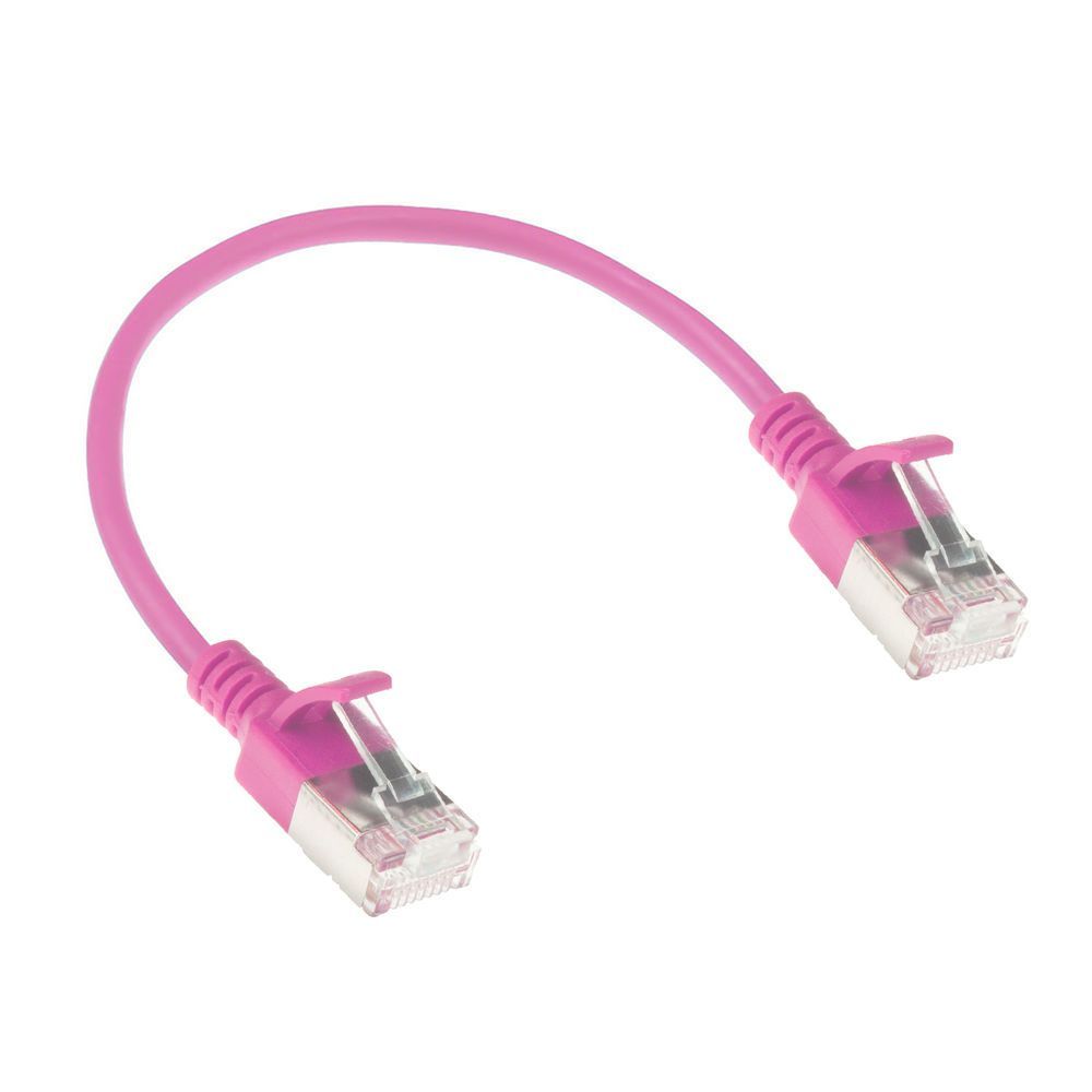 ACT CAT6A U-FTP Patch Cable 0,5m Pink