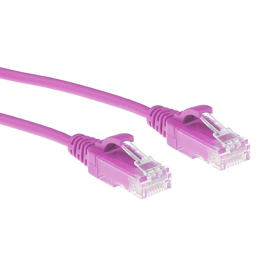 ACT CAT6 U-UTP Patch Cable 0,5m Pink