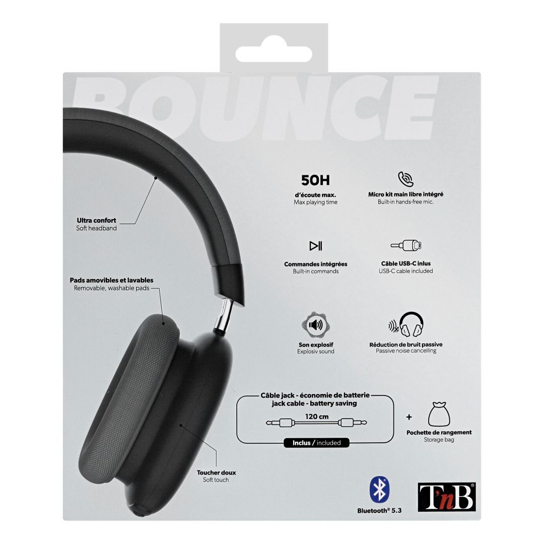 TnB Tonality Bounce Bluetooth Headset Black