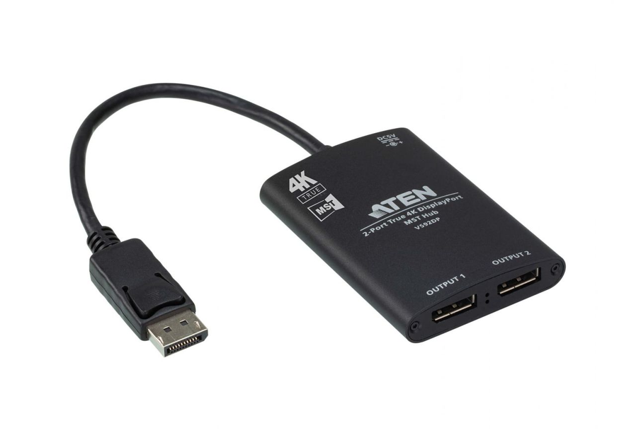 ATEN VS92DP 2-Port True 4K DisplayPort MST Hub