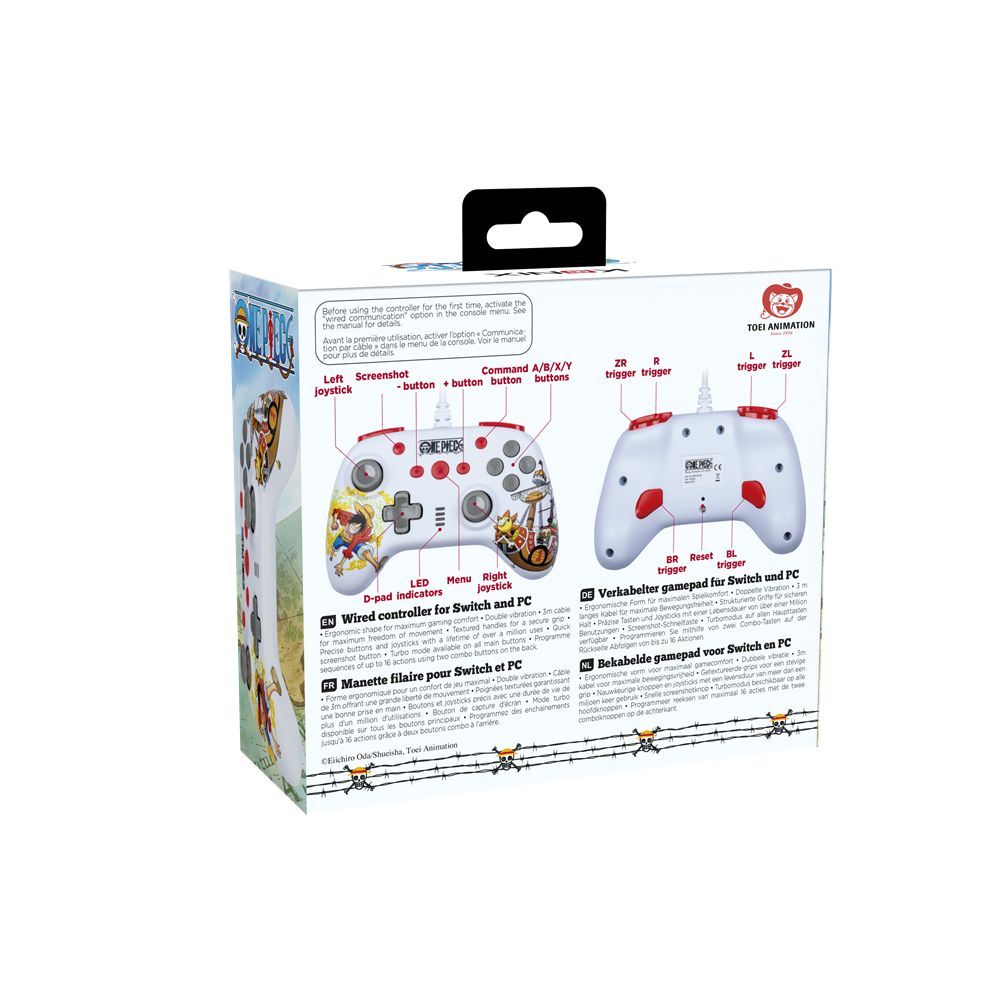 KONIX ONE PIECE Nintendo Switch/PC Gamepad White