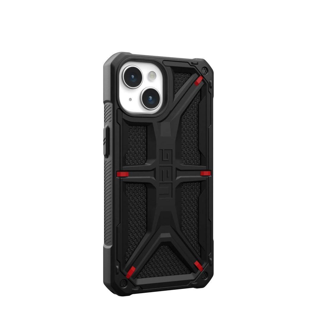 UAG Monarch case for iPhone 15 Kevlar Black