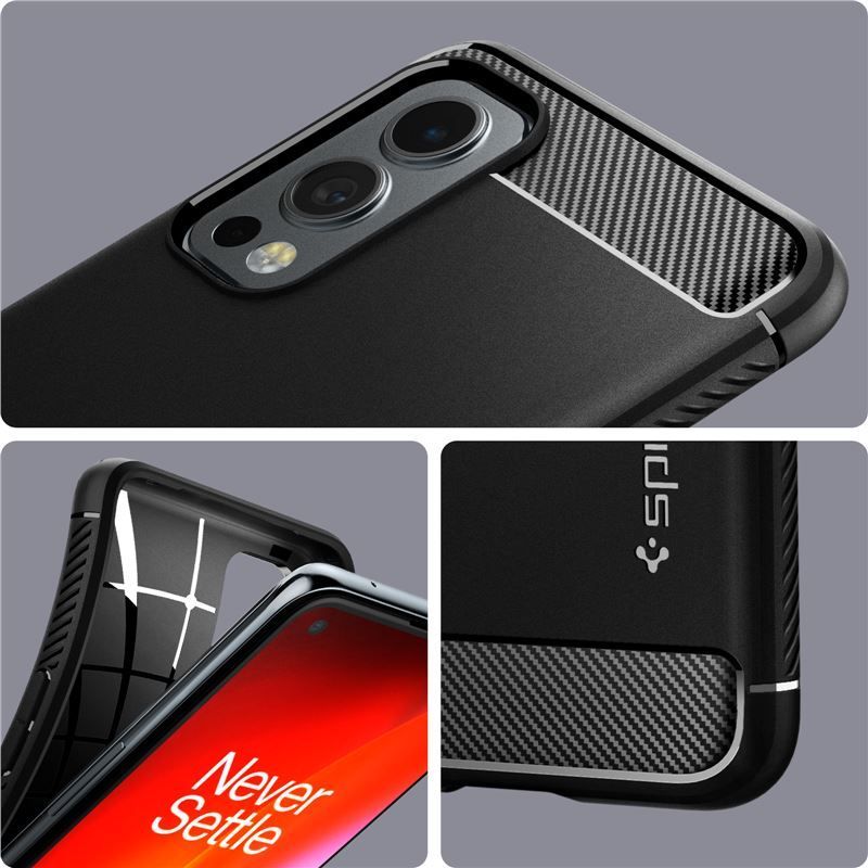 Spigen Rugged Armor, black - OnePlus Nord 2 5G