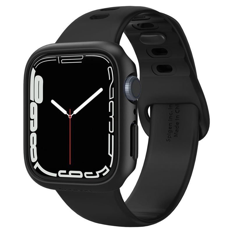 Spigen Thin Fit, black - Apple Watch 8/7 45mm