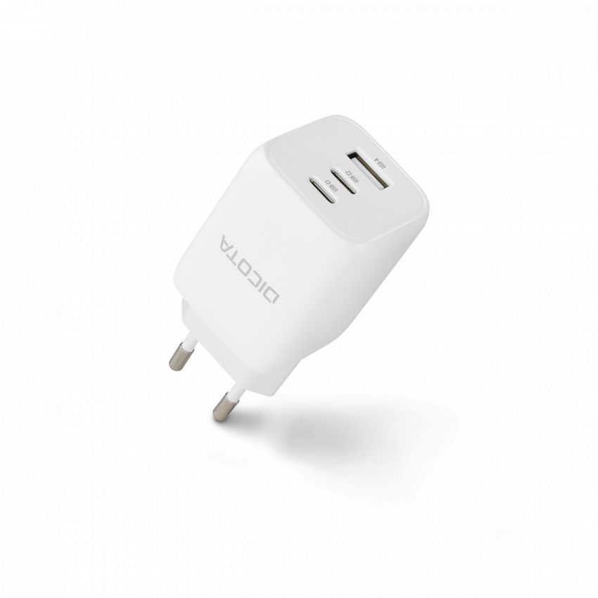 Dicota Compact Laptop GaN Charger 65W White