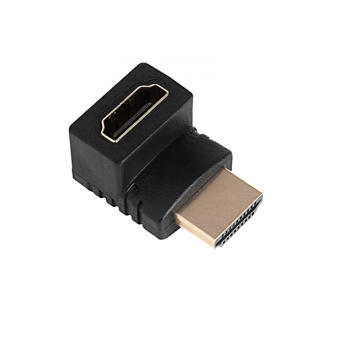 Akyga AK-AD-70 HDMI-M / HDMI-F 90° felfelé adapter Black