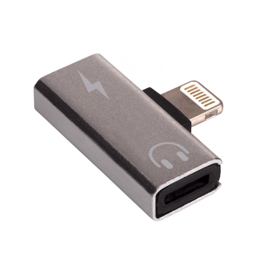 Akyga AK-AD-64 Lightning/Lightning/Lightning Adapter Silver