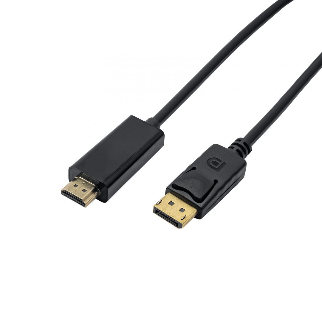 Akyga AK-AV-05 HDMI / DisplayPort cable 1,8m Black