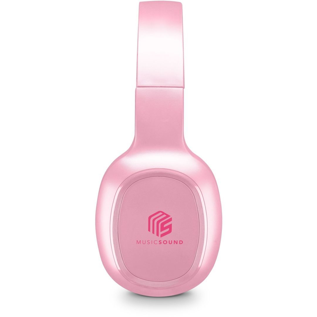 MUSICSOUND Basic Bluetooth Headband Headset Pink