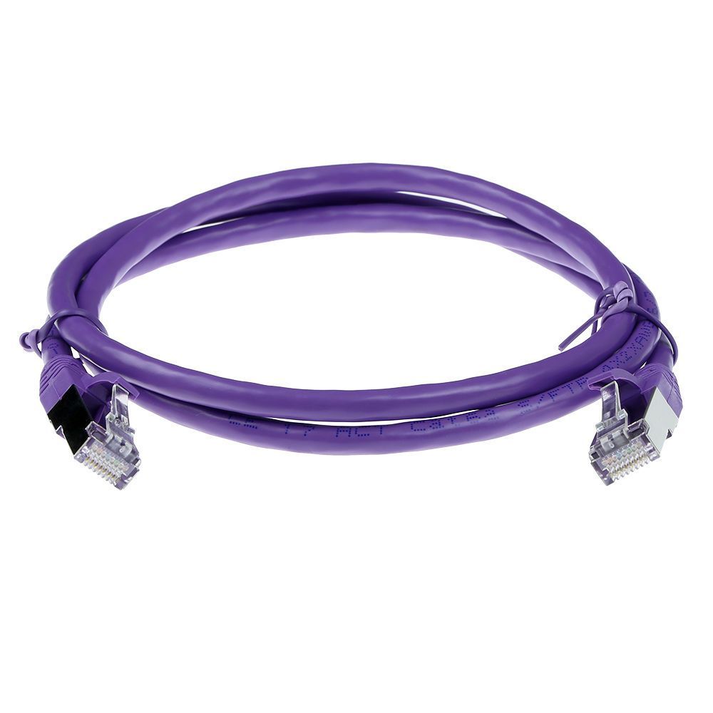 ACT CAT6A S-FTP Patch Cable 15m Purple