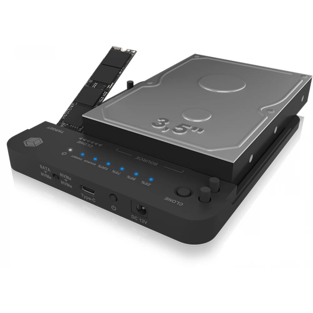 Raidsonic IB-2913MCL-C31 Docking Station Black