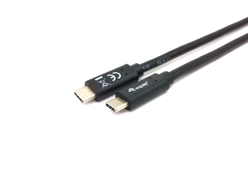 EQuip USB-C 3.2 Gen1 to USB-C 2m cable Black